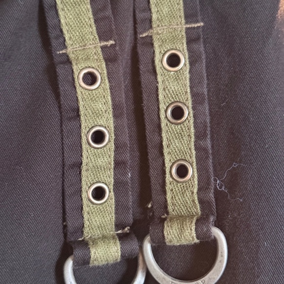 2005 TRIPP NYC Cargo Skirt - army green bullets - zip off - PERFECT condition XL - Picture 7 of 8